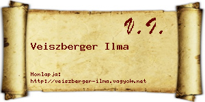 Veiszberger Ilma névjegykártya