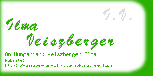 ilma veiszberger business card